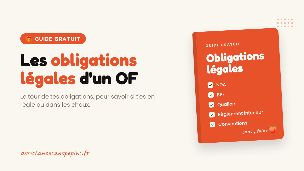 Guide gratuit : les obligations légales d'un organisme de formation (OF, CFA, CBC)